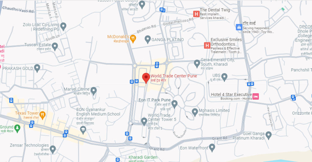 WTC Pune Google Map